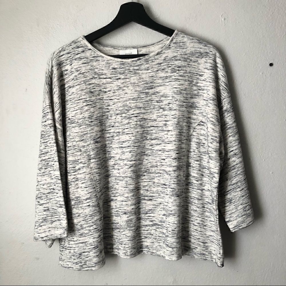 Pure J Jill grey oversized wide sweatshirt size petite XS